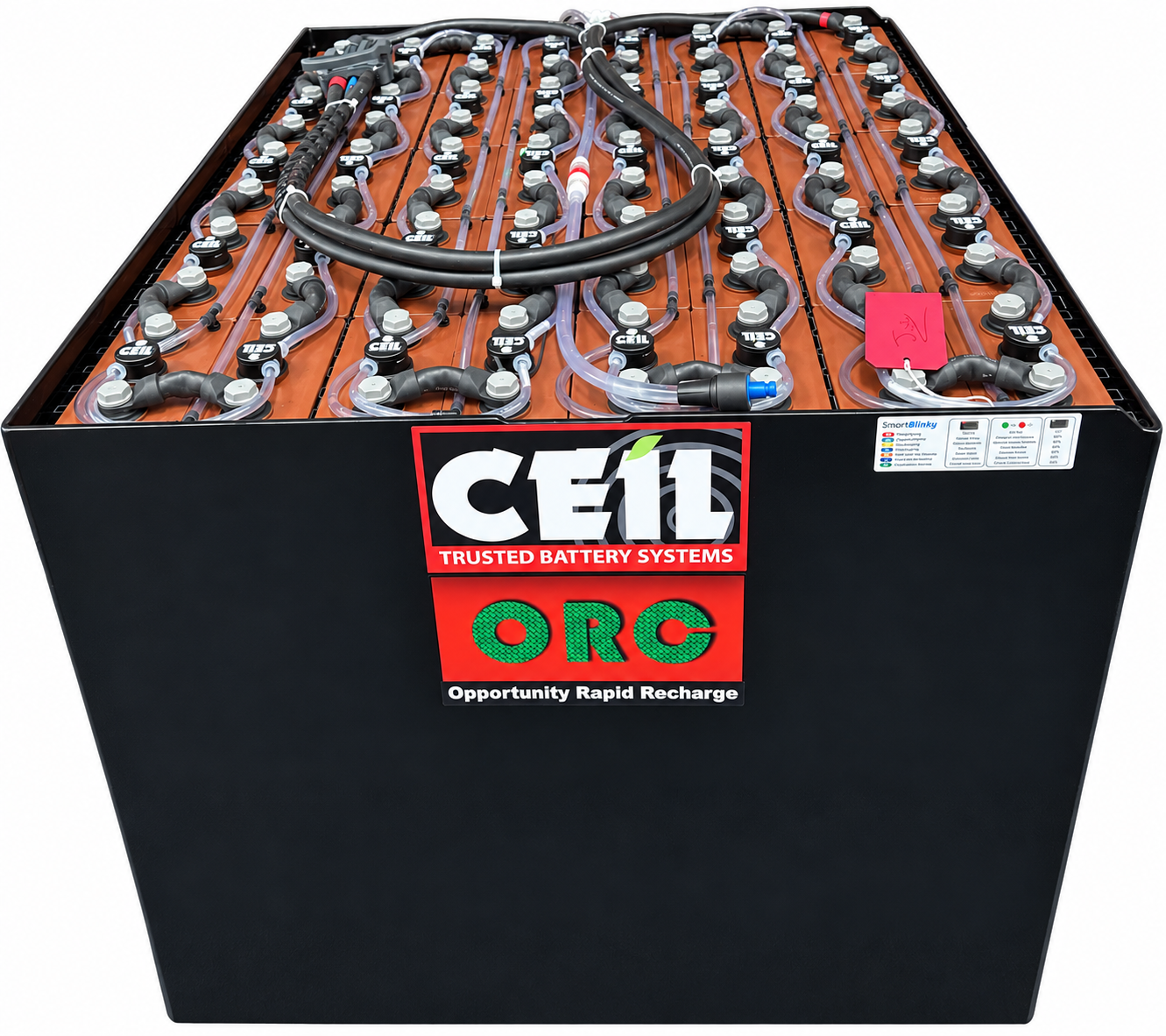 CEIL ORC rapid-recharge traction battery on a white background